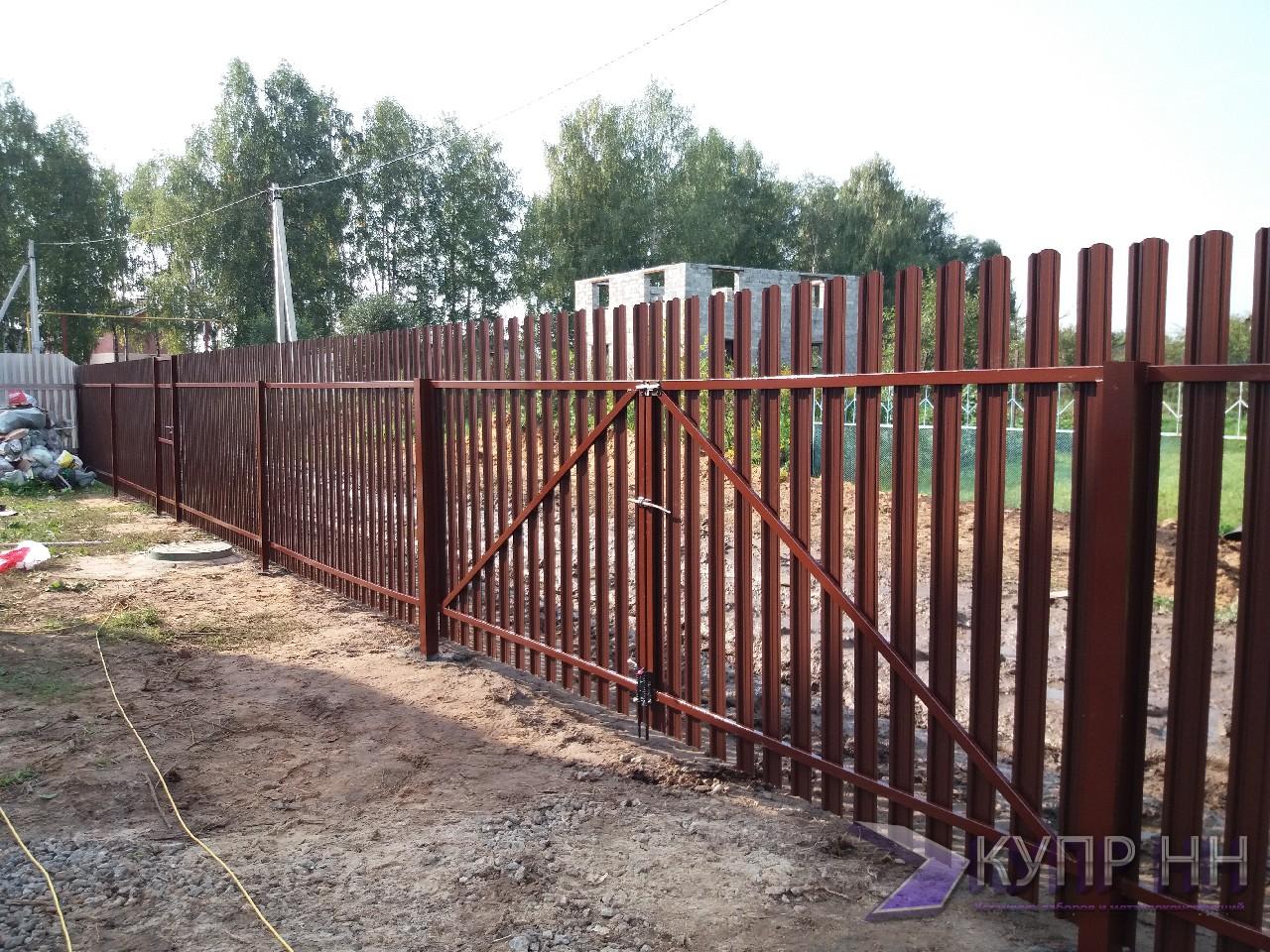Забор в Кантаурово Борский район