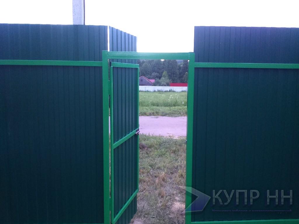 Забор из профнастила пос. Янтарный