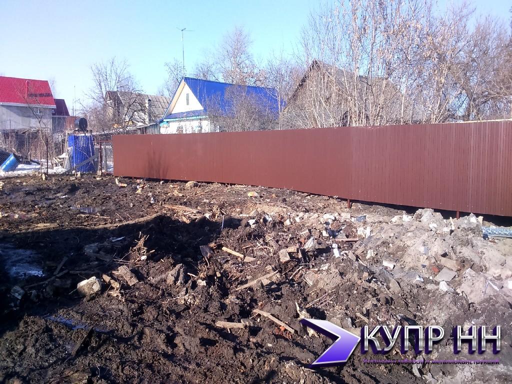 Забор из профнастила Нижний Новгород